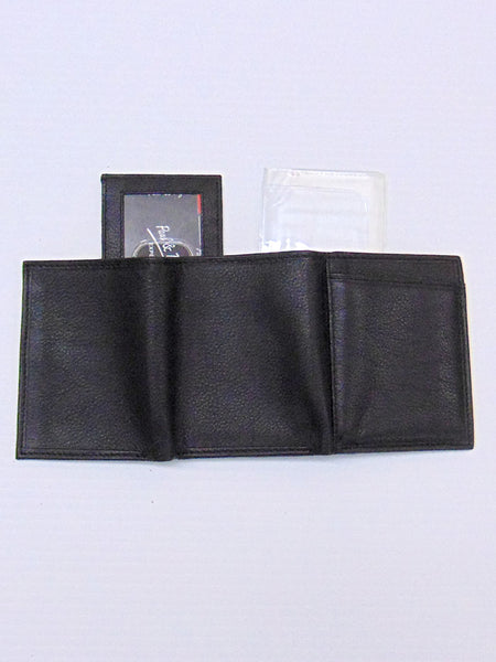 Western Express WE-MIN-2304-BLK Men's Genuine Leather Tri-Fold Wallet Black. If you need any assistance with this item or the purchase of this item please call us at five six one seven four eight eight eight zero one Monday through Saturday 10:00a.m EST to 8:00 p.m EST