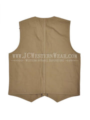 Wyoming Traders TEXAS Mens Concealed Carry Vest Tan back view. If you need any assistance with this item or the purchase of this item please call us at five six one seven four eight eight eight zero one Monday through Saturday 10:00a.m EST to 8:00 p.m EST