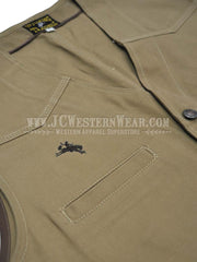 Wyoming Traders TEXAS Mens  Concealed Carry Vest Tan close up. If you need any assistance with this item or the purchase of this item please call us at five six one seven four eight eight eight zero one Monday through Saturday 10:00a.m EST to 8:00 p.m EST
