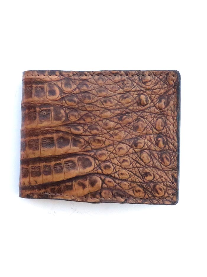 Skin Shop 2205 Mens Genuine Caiman Bi-Fold Wallet Natural Multi different colors. If you need any assistance with this item or the purchase of this item please call us at five six one seven four eight eight eight zero one Monday through Saturday 10:00a.m EST to 8:00 p.m EST