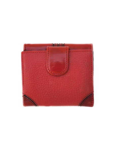 Brighton T10037 Highland Petite Leather Wallet Red back view