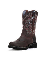Ariat 10001132 Womens Probaby Western Boot Driftwood Brown front side view  If you need any assistance with this item or the purchase of this item please call us at five six one seven four eight eight eight zero one Monday through Satuday 10:00 a.m. EST to 8:00 p.m. EST