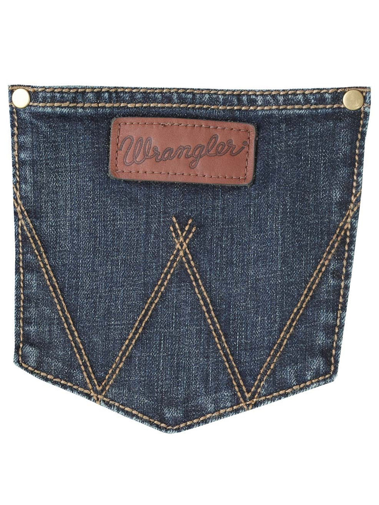 Wrangler WLT88BZ Mens Retro Slim Fit Straight Leg Jean Bozeman front view. If you need any assistance with this item or the purchase of this item please call us at five six one seven four eight eight eight zero one Monday through Saturday 10:00a.m EST to 8:00 p.m EST
