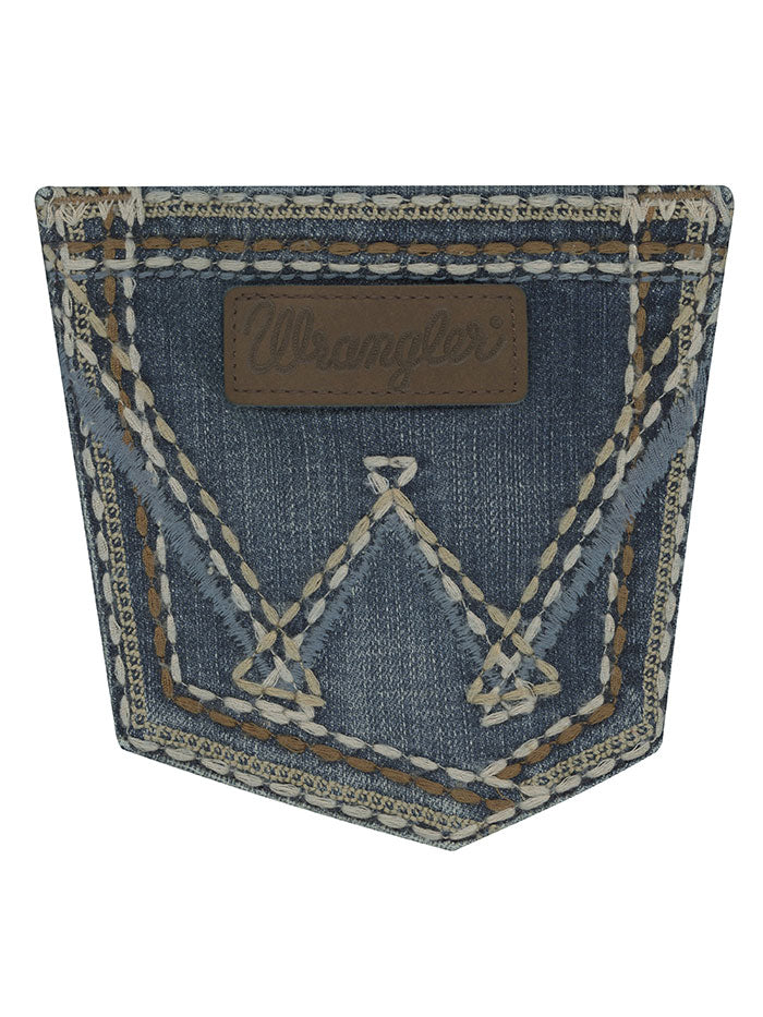Wrangler 07MWZDW Womens Retro Low Rise Sadie Boot Cut Jean back view. If you need any assistance with this item or the purchase of this item please call us at five six one seven four eight eight eight zero one Monday through Saturday 10:00a.m EST to 8:00 p.m EST