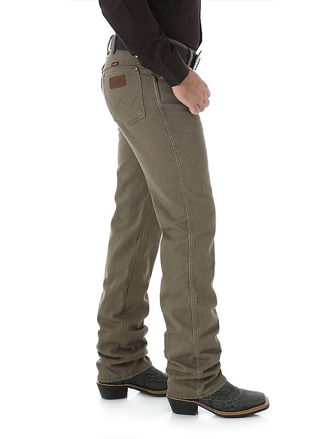 Men's Wrangler Cowboy Cut Slim Fit Jeans 36 Inseam, TAN, 35 at