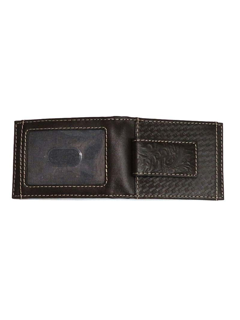 Wrangler Basket Weave Bi-Fold Front Pocket Wallet 49010