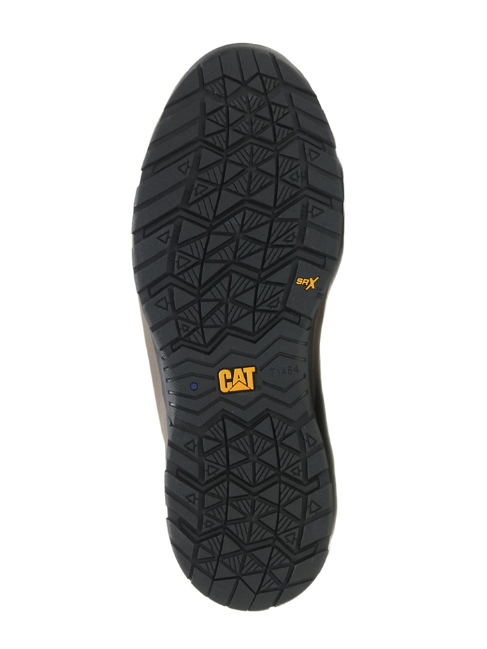 Caterpillar P91350 Mens Streamline 2.0 Leather Composite Toe Work Shoe Clay front- side view. If you need any assistance with this item or the purchase of this item please call us at five six one seven four eight eight eight zero one Monday through Saturday 10:00a.m EST to 8:00 p.m EST
