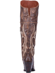 Dan Post DP3709 Womens Jilter Leather Boot Brown back view. If you need any assistance with this item or the purchase of this item please call us at five six one seven four eight eight eight zero one Monday through Saturday 10:00a.m EST to 8:00 p.m EST