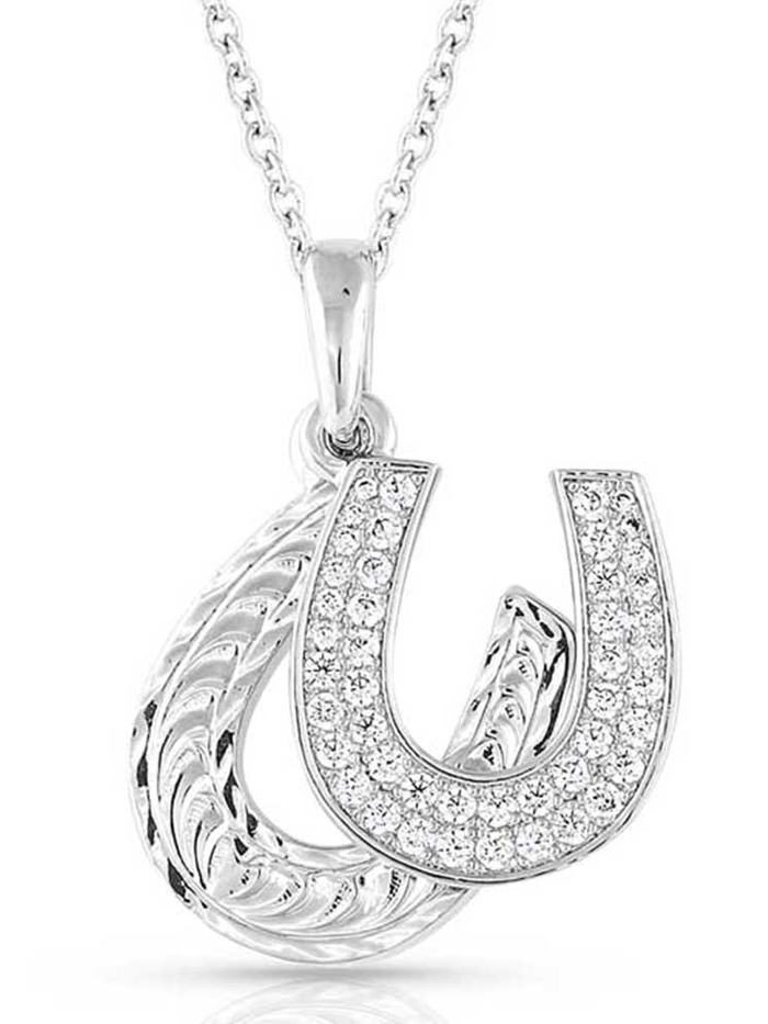 Crystal Horseshoe Necklace (by Relative Jewelry) - Canyon Creek Saddlery &  Dry Goods Co.