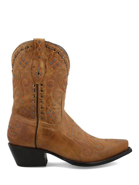 Black Star WBSN014 Womens Aubrey Leather Boot Caramel side view. If you need any assistance with this item or the purchase of this item please call us at five six one seven four eight eight eight zero one Monday through Saturday 10:00a.m EST to 8:00 p.m EST
