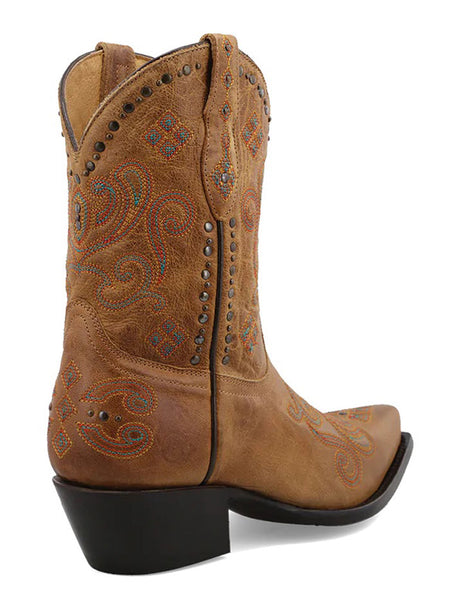 Black Star WBSN014 Womens Aubrey Leather Boot Caramel side and back view. If you need any assistance with this item or the purchase of this item please call us at five six one seven four eight eight eight zero one Monday through Saturday 10:00a.m EST to 8:00 p.m EST