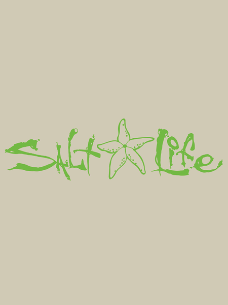Salt Life SAD905 Signature Starfish Decal Sticker LIME
