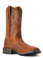 Ariat 10042395 Mens Hybrid Ranchwork Western Boot Thatch Brown inner side view. If you need any assistance with this item or the purchase of this item please call us at five six one seven four eight eight eight zero one Monday through Saturday 10:00a.m EST to 8:00 p.m EST