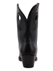 Black Star WBSN011 Womens Matador Leather Boot Black back view. If you need any assistance with this item or the purchase of this item please call us at five six one seven four eight eight eight zero one Monday through Saturday 10:00a.m EST to 8:00 p.m EST