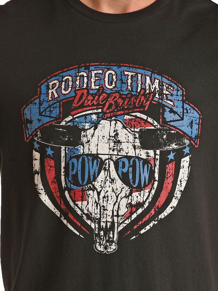 Rock & Roll Denim RRUT21R12R Dale Graphic Tee Black on models. If you need any assistance with this item or the purchase of this item please call us at five six one seven four eight eight eight zero one Monday through Saturday 10:00a.m EST to 8:00 p.m EST