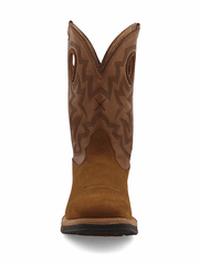 MLCWW05 Mens Waterproof Lite Western Work Boot Brown front view. If you need any assistance with this item or the purchase of this item please call us at five six one seven four eight eight eight zero one Monday through Saturday 10:00a.m EST to 8:00 p.m EST
