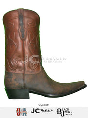 Black Jack ST871-53 Mens Giraffe Western Boots Safari Tan side view. If you need any assistance with this item or the purchase of this item please call us at five six one seven four eight eight eight zero one Monday through Saturday 10:00a.m EST to 8:00 p.m EST