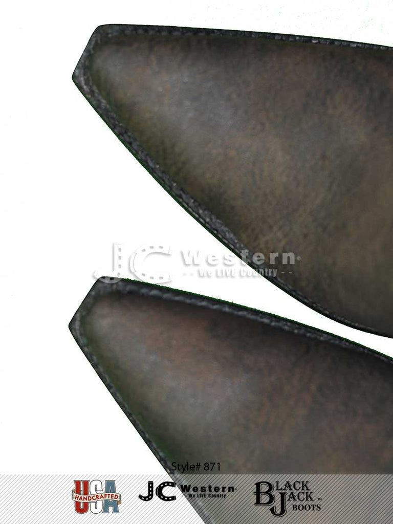 Black Jack ST871-53 Mens Giraffe Western Boots Safari Tan side and front view. If you need any assistance with this item or the purchase of this item please call us at five six one seven four eight eight eight zero one Monday through Saturday 10:00a.m EST to 8:00 p.m EST