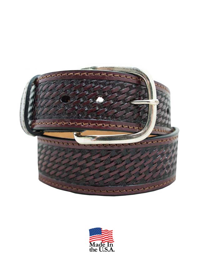 Gingerich Basketweave Pattern USA Made Work Belt 8883-28