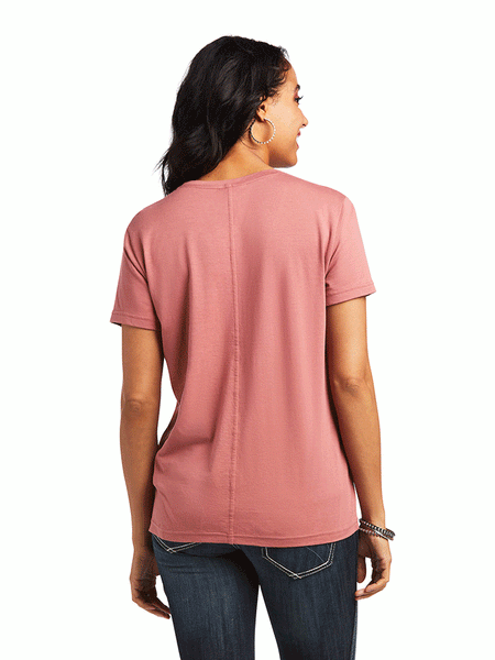Ariat 10039419 Womens Element T-Shirt Antique Rubia back view. If you need any assistance with this item or the purchase of this item please call us at five six one seven four eight eight eight zero one Monday through Saturday 10:00a.m EST to 8:00 p.m EST