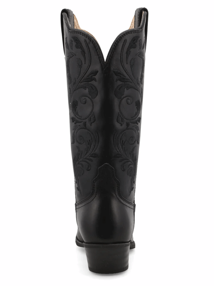 Twisted X WWT0038 Womens R Toe Western Boot Black front and side view. If you need any assistance with this item or the purchase of this item please call us at five six one seven four eight eight eight zero one Monday through Saturday 10:00a.m EST to 8:00 p.m EST