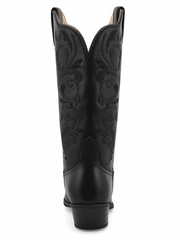 Twisted X WWT0038 Womens R Toe Western Boot Black back view. If you need any assistance with this item or the purchase of this item please call us at five six one seven four eight eight eight zero one Monday through Saturday 10:00a.m EST to 8:00 p.m EST