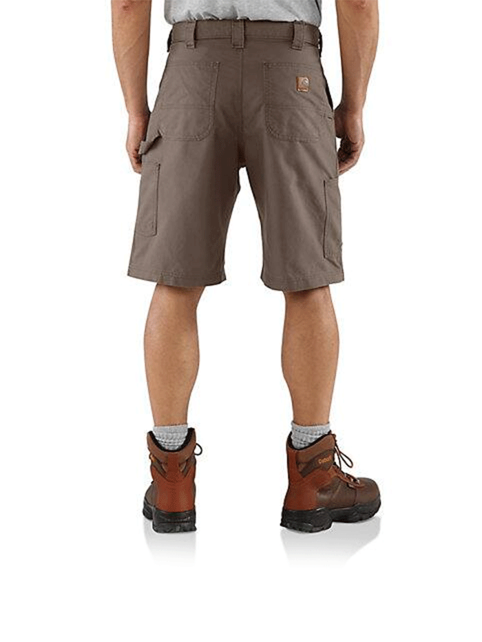 Carhartt B147-TAN Mens Loose Fit Canvas Utility Work Short Tan front view. If you need any assistance with this item or the purchase of this item please call us at five six one seven four eight eight eight zero one Monday through Saturday 10:00a.m EST to 8:00 p.m EST