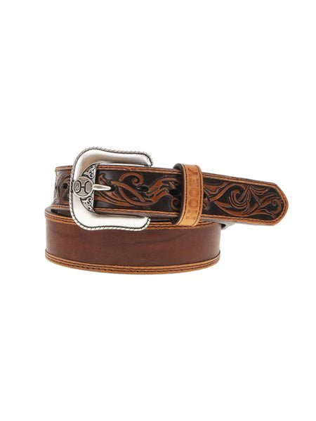 Hooey HMBLT029 Mens Ranchero Classic Belt Brown front view. If you need any assistance with this item or the purchase of this item please call us at five six one seven four eight eight eight zero one Monday through Saturday 10:00a.m EST to 8:00 p.m EST