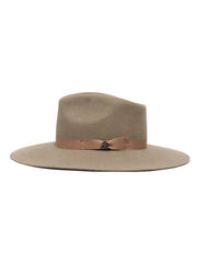 Charlie 1 Horse CWHIWA-4036MU Highway Felt Hat Mushroom side view. If you need any assistance with this item or the purchase of this item please call us at five six one seven four eight eight eight zero one Monday through Saturday 10:00a.m EST to 8:00 p.m EST
