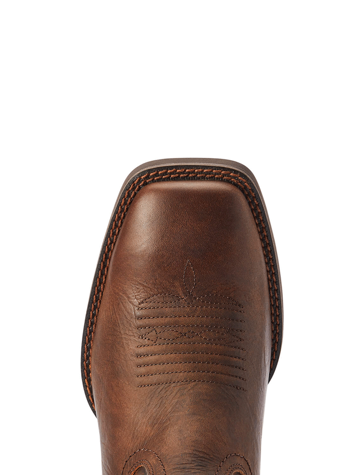 Ariat 10042586 Mens Sport Rambler Western Boot Bartop Brown front and side view. If you need any assistance with this item or the purchase of this item please call us at five six one seven four eight eight eight zero one Monday through Saturday 10:00a.m EST to 8:00 p.m EST