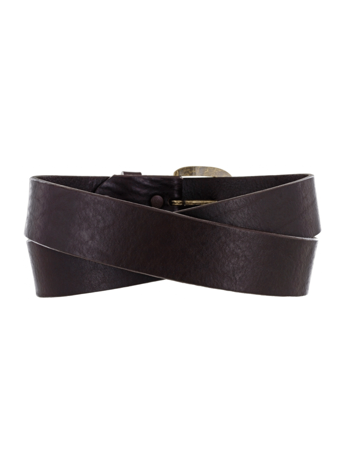 Justin 232BR Work Basic Leather Belt Brown front view  If you need any assistance with this item or the purchase of this item please call us at five six one seven four eight eight eight zero one Monday through Satuday 10:00 a.m. EST to 8:00 p.m. EST