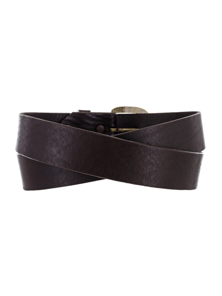 Justin 232BR Work Basic Leather Belt Brown back view  If you need any assistance with this item or the purchase of this item please call us at five six one seven four eight eight eight zero one Monday through Satuday 10:00 a.m. EST to 8:00 p.m. EST