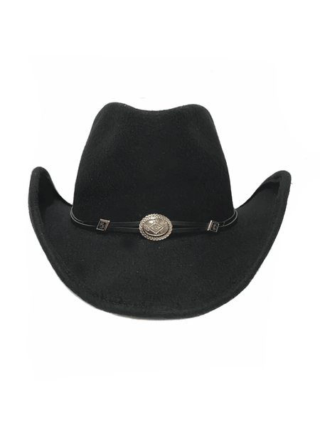 Stetson TWHWDR-833207 HOLLYWOOD DRIVE Wool Crushable Western Hat Black front view. If you need any assistance with this item or the purchase of this item please call us at five six one seven four eight eight eight zero one Monday through Saturday 10:00a.m EST to 8:00 p.m EST