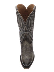 Lucchese M5066.S54 Womens MARCELLA Western Boot Anthracite Grey top view. If you need any assistance with this item or the purchase of this item please call us at five six one seven four eight eight eight zero one Monday through Saturday 10:00a.m EST to 8:00 p.m EST