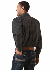Ariat 10043923 Mens Dover Classic Long Sleeve Shirt Black back view. If you need any assistance with this item or the purchase of this item please call us at five six one seven four eight eight eight zero one Monday through Saturday 10:00a.m EST to 8:00 p.m EST