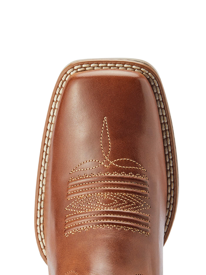 Ariat 10042387 Womens Odessa StretchFit Western Boot Almond Roca front and side view. If you need any assistance with this item or the purchase of this item please call us at five six one seven four eight eight eight zero one Monday through Saturday 10:00a.m EST to 8:00 p.m EST