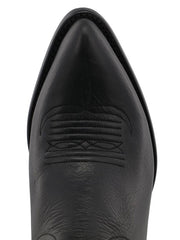 Black Star WBAL003 Womens Eden Leather Boot Onyx toe view from above. If you need any assistance with this item or the purchase of this item please call us at five six one seven four eight eight eight zero one Monday through Saturday 10:00a.m EST to 8:00 p.m EST