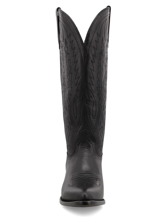 Black Star WBAL003 Womens Eden Leather Boot Onyx side and front view. If you need any assistance with this item or the purchase of this item please call us at five six one seven four eight eight eight zero one Monday through Saturday 10:00a.m EST to 8:00 p.m EST