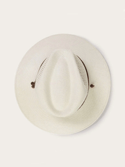 Stetson TSARWY-3830-81 AIRWAY Panama Safari Hat Natural view from above. If you need any assistance with this item or the purchase of this item please call us at five six one seven four eight eight eight zero one Monday through Saturday 10:00a.m EST to 8:00 p.m EST