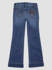 Wrangler 112317227 Girls Trouser Jean Daisey back view. If you need any assistance with this item or the purchase of this item please call us at five six one seven four eight eight eight zero one Monday through Saturday 10:00a.m EST to 8:00 p.m EST