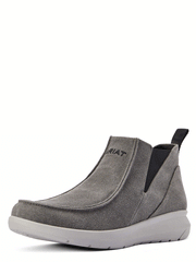 Ariat 10042397 Mens Hilo Midway Shoe Charcoal Grey side and front view. If you need any assistance with this item or the purchase of this item please call us at five six one seven four eight eight eight zero one Monday through Saturday 10:00a.m EST to 8:00 p.m EST