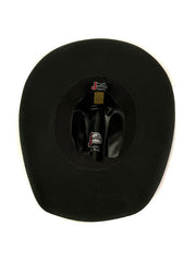 Justin JF0242BKJR40 Youth 2X Blackhills Felt Hat Black inside view. If you need any assistance with this item or the purchase of this item please call us at five six one seven four eight eight eight zero one Monday through Saturday 10:00a.m EST to 8:00 p.m EST