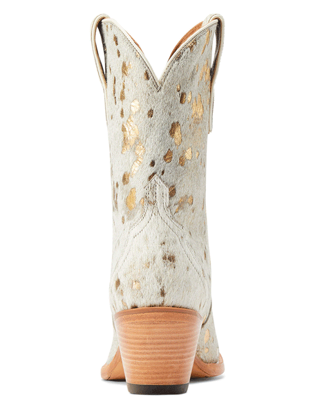 Ariat 10044392 Womens Bandida Western Boot White Metallic Hair On back view. If you need any assistance with this item or the purchase of this item please call us at five six one seven four eight eight eight zero one Monday through Saturday 10:00a.m EST to 8:00 p.m EST