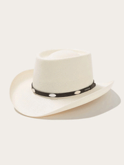 Stetson SSRYFLK-8130-81 ROYAL FLUSH 10X Straw Hat Natural front and side view. If you need any assistance with this item or the purchase of this item please call us at five six one seven four eight eight eight zero one Monday through Saturday 10:00a.m EST to 8:00 p.m EST