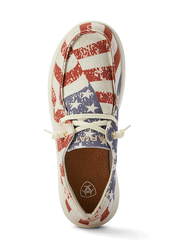Ariat 10040317 Womens Hilo Shoe Distressed Flag view from above. If you need any assistance with this item or the purchase of this item please call us at five six one seven four eight eight eight zero one Monday through Saturday 10:00a.m EST to 8:00 p.m EST