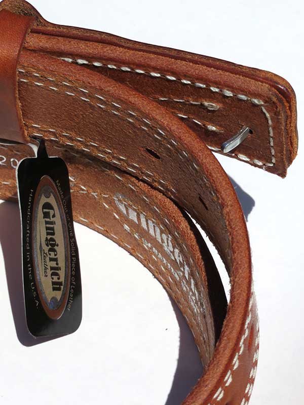 Gingerich 8204 Mens Mechanic Work Belt Black Or Brown front view. If you need any assistance with this item or the purchase of this item please call us at five six one seven four eight eight eight zero one Monday through Saturday 10:00a.m EST to 8:00 p.m EST
