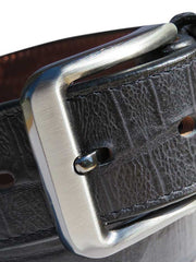 Gingerich Handcrafted Croc Print USA Made Belt 8244-18 Black