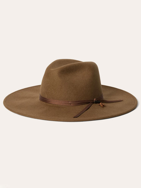 Stetson OWHODN-0240B5 HOLDEN Crushable Water Resistant Wool Hat Driftwood front and side view. If you need any assistance with this item or the purchase of this item please call us at five six one seven four eight eight eight zero one Monday through Saturday 10:00a.m EST to 8:00 p.m EST