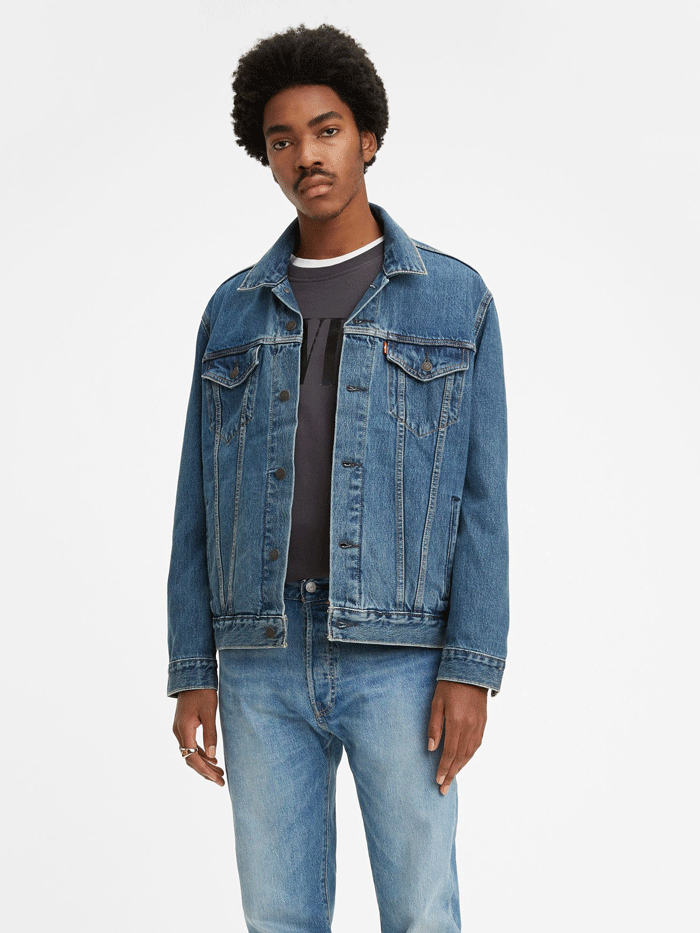 Levi's washed denim jacket shop