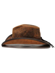 Head 'n Home Cyclone Cobblestone Buffalo Band Leather Hat Side View. If you need any assistance with this item or the purchase of this item please call us at five six one seven four eight eight eight zero one Monday through Saturday 10:00a.m EST to 8:00 p.m EST